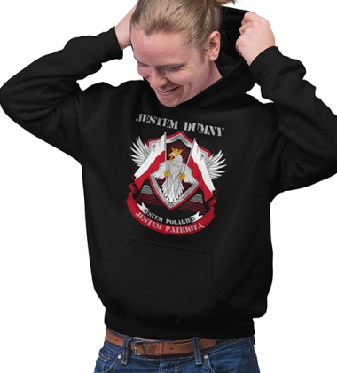 BLUZA Z KAPTUREM PATRIOTYCZNI JESTEM DUMNY